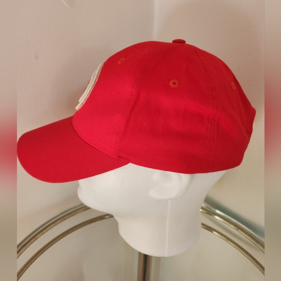 ROBIN RUTH Baseball Cap Red Gold Switzerland Logo Adjustable OSFM NWOT - Picture 3 of 16